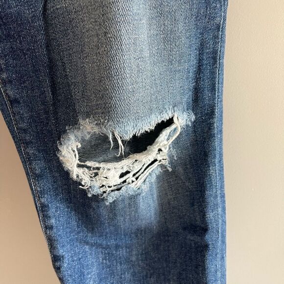 Joe's Jeans Slim Crop Distressed Raw Hem Mid-Rise | SZ 27 - Picture 7 of 16